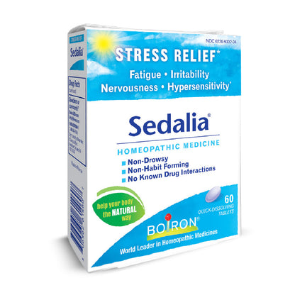 StressCalm (Sedalia) łagodzi nerwowość, nadwrażliwość, drażliwość i zmęczenie, 60 tabletek
