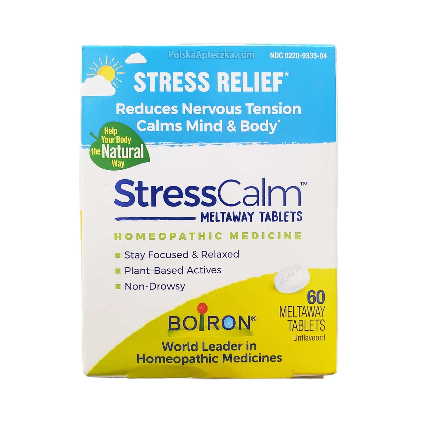 StressCalm (Sedalia) łagodzi nerwowość, nadwrażliwość, drażliwość i zmęczenie, 60 tabletek