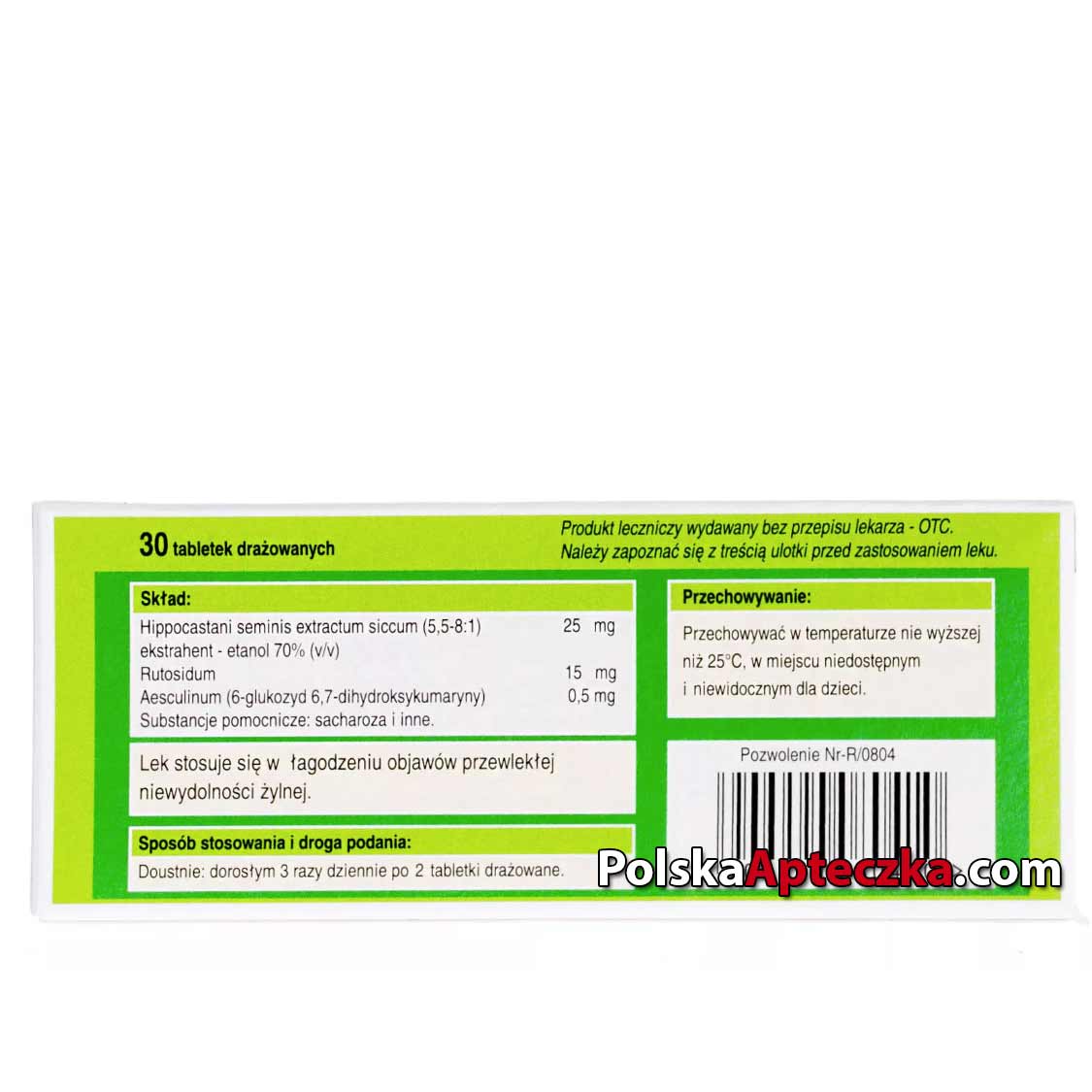 Venescin 30 Tablets Herbal Vein and Circulation Support Supplement