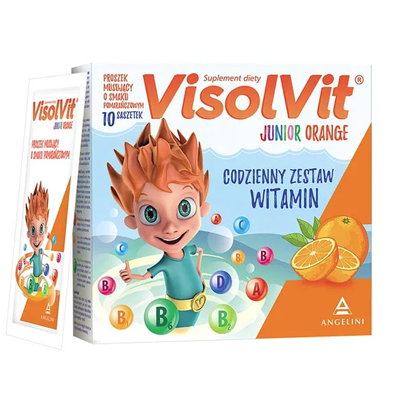 VisolVit Junior Orange, Effervescent Powder, 10 Sachets