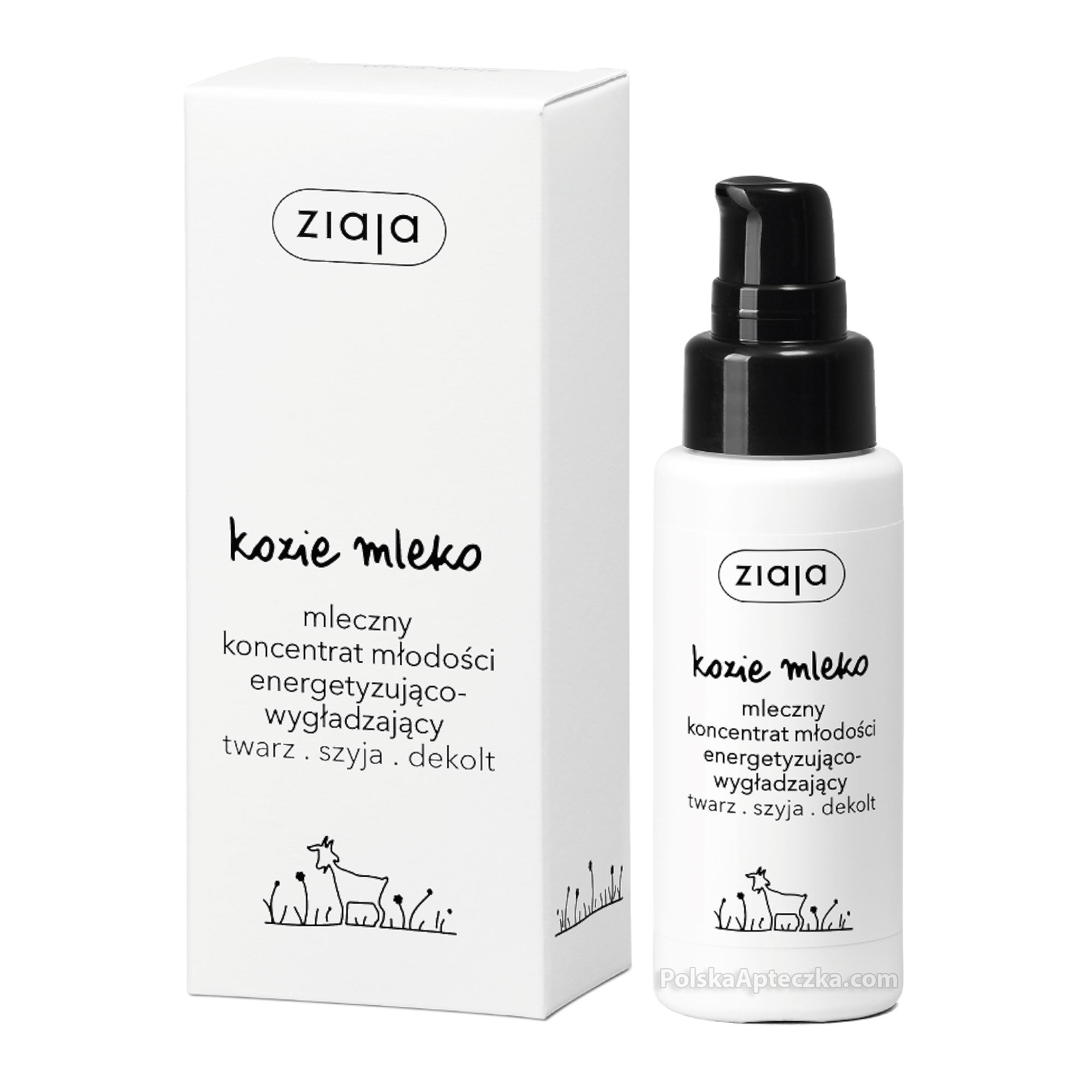 Ziaja Goat’s Milk Youth Concentrate – smoothing and energizing face serum for dry skin with vitamin E and provitamin B5, 50ml