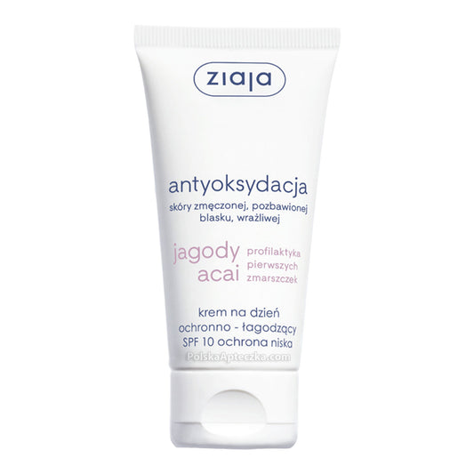 Ziaja Acai Berry antioxidant day cream SPF 10 tube