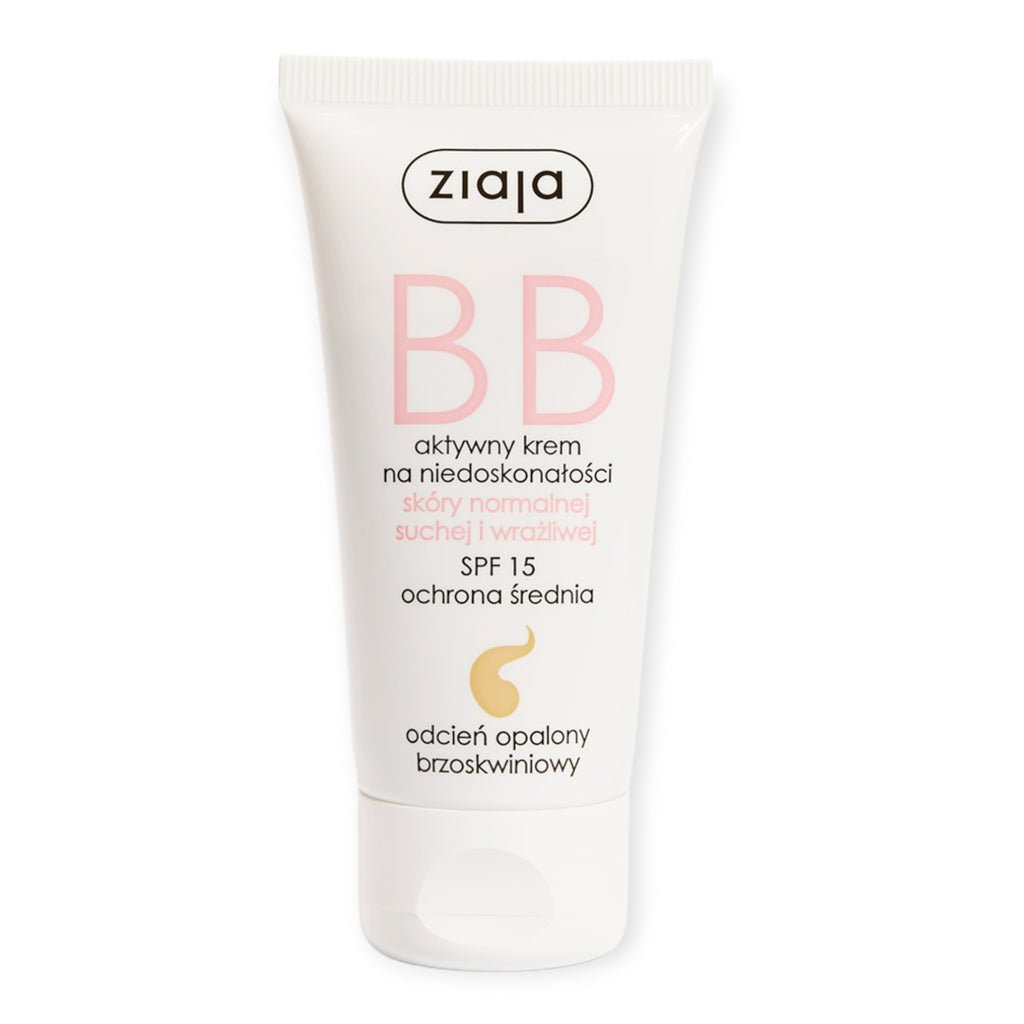 Ziaja BB Cream for Imperfections  SPF 15  Peach Shade