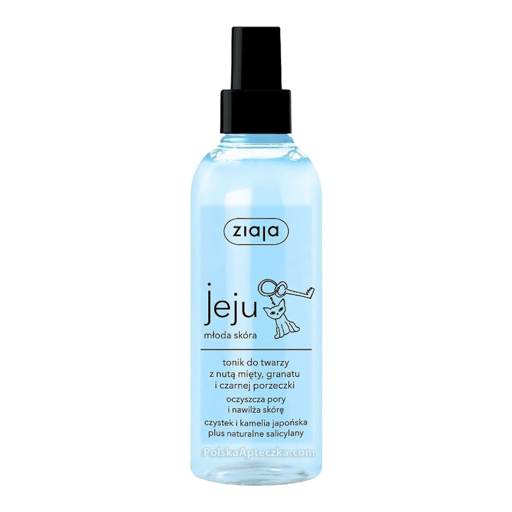 Ziaja Jeju Face Toner with Mint, Pomegranate, and Black Currant Notes 200ml
