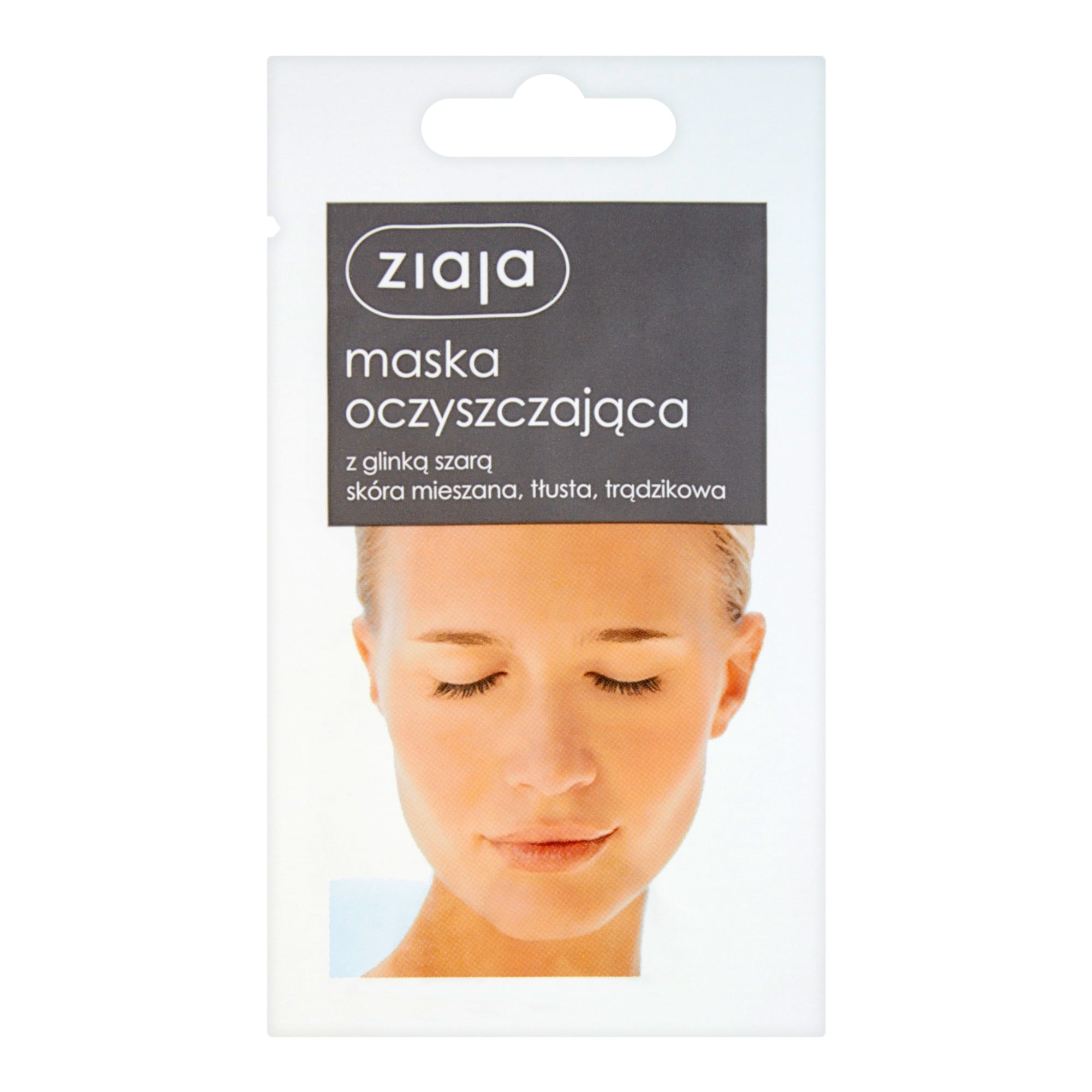 Ziaja Purifying Face Mask with Grey Clay for Oily and Acne-Prone Skin 7ml