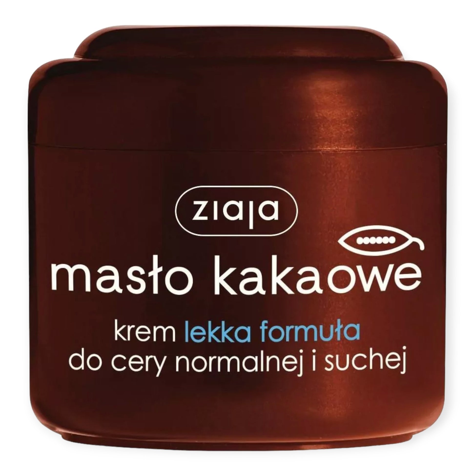 Ziaja cocoa butter face cream light formula 200 ml jar