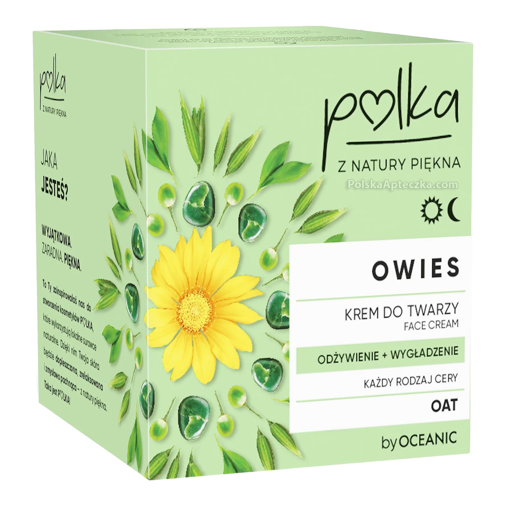 AA Oceanic, POLKA Krem do twarzy rozświetlenie+odżywienie OWIES dzień/noc 50 ml