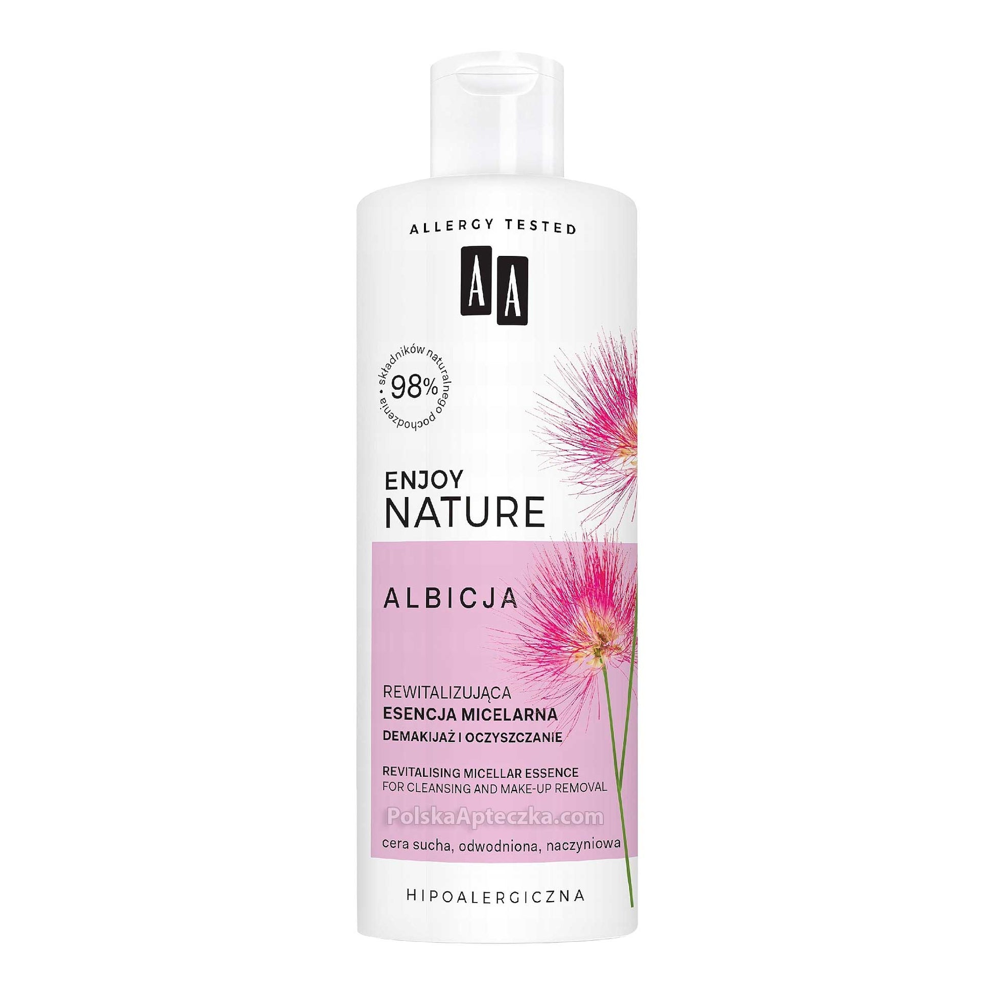 AA Oceanic, Enjoy Nature ALBICJA Rewitalizujacy plyn micelarny do demakijazu cera sucha 400 ml