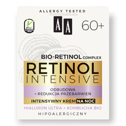 AA Oceanic, Retinol Intensive 60+ krem na noc, 50 ml