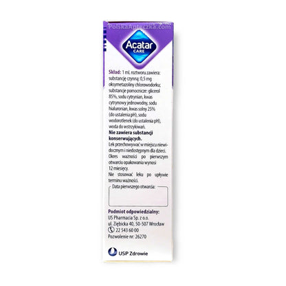 Acatar Care aerozol do nosa, 15ml