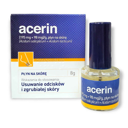Acerin, płyn do usuwania odcisków i zgrubiałej skóry, 8g
