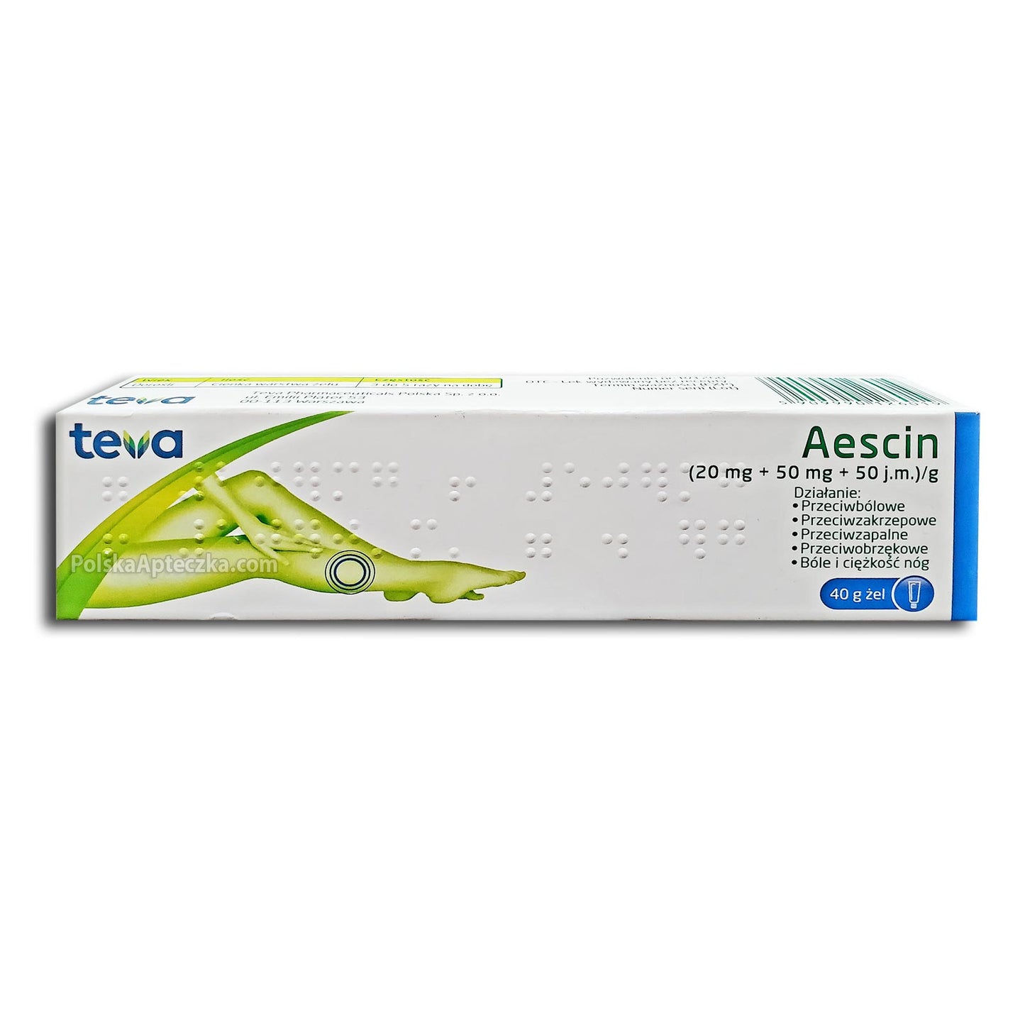 Aescin Zel 40g, Teva