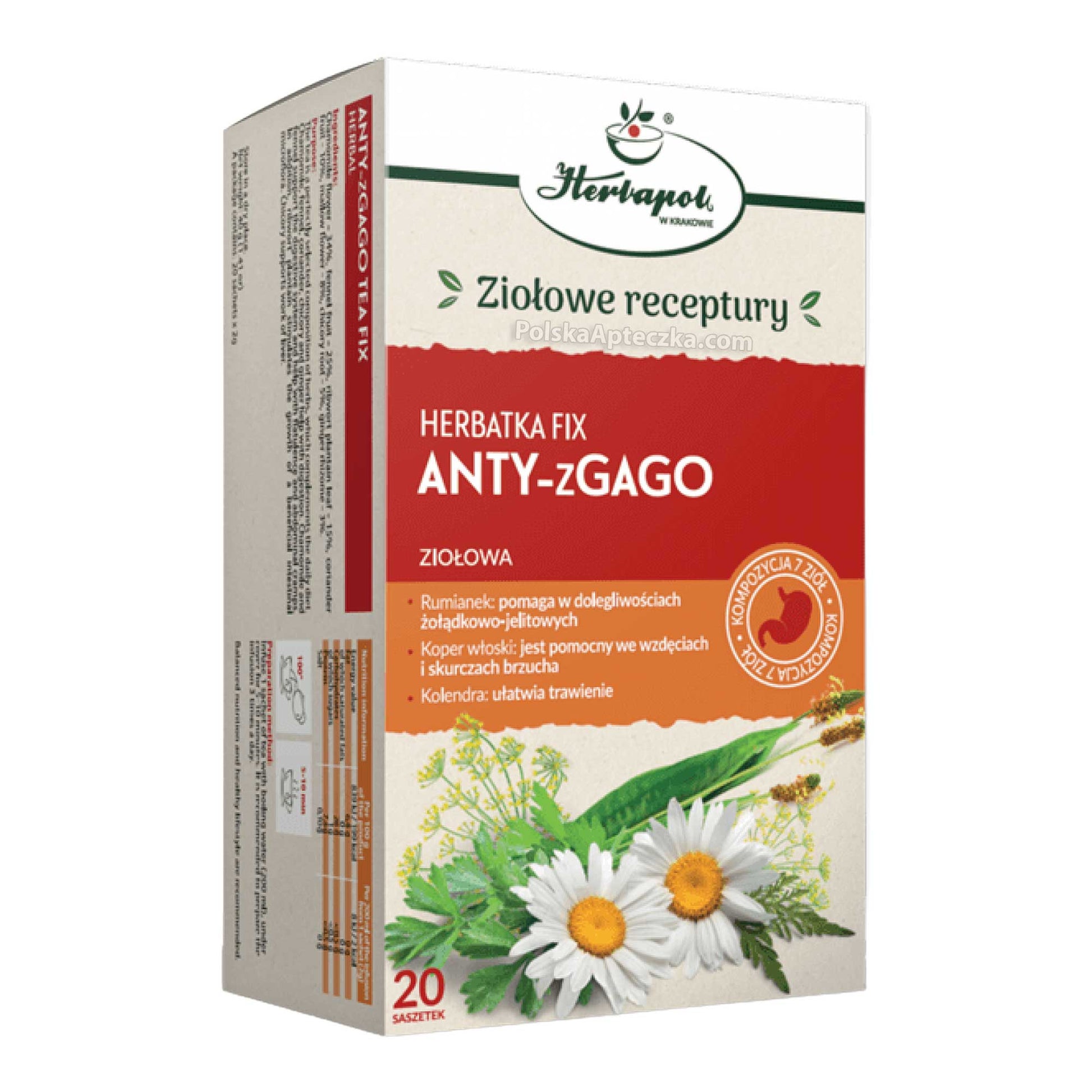 Anty Zgago, herbatka fix, 20 sztuk, Herbapol