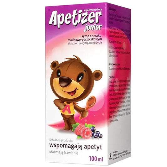 Apetizer Junior Syrop o smaku malinowo-porzeczkowym 100ml