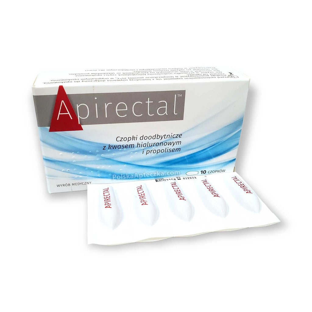 Apirectal Czopki doodbytnicze z kwasem hialuronowym i propolisem