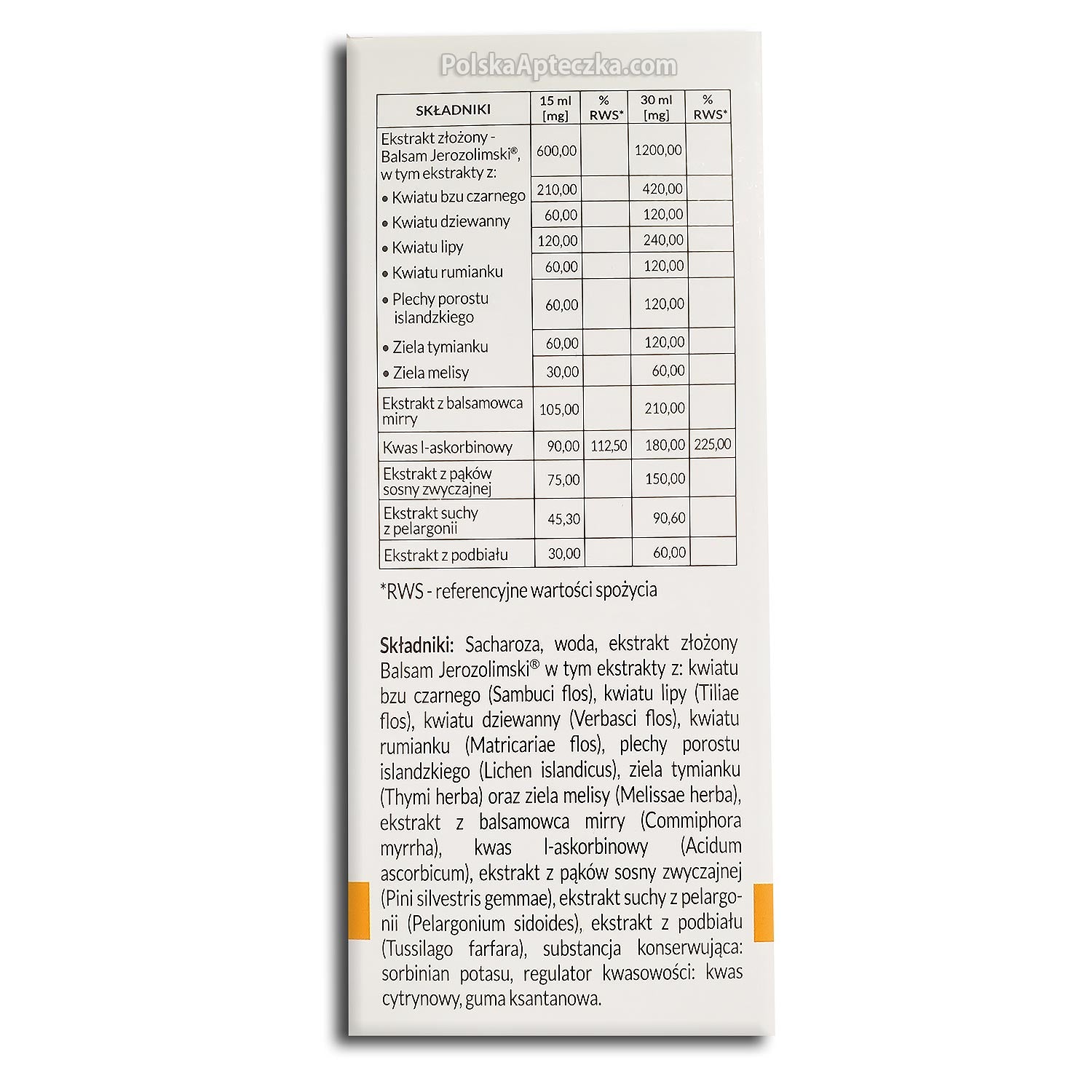 Balsam Jerozolimski FORTE 200ml, Boni Frates Pharmaceutical