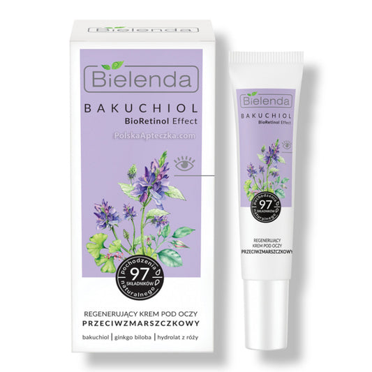 Bielenda, Bakuchiol, BioRetinol krem pod oczy przeciwzmarszczkowy 15 ml