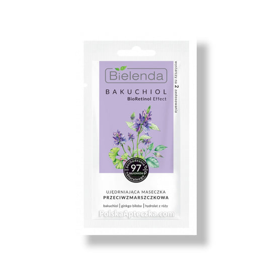 Bielenda, Bakuchiol, Ujedrniajaca maseczka przeciwzmarszczkowa BioRetinol Effect 8 g