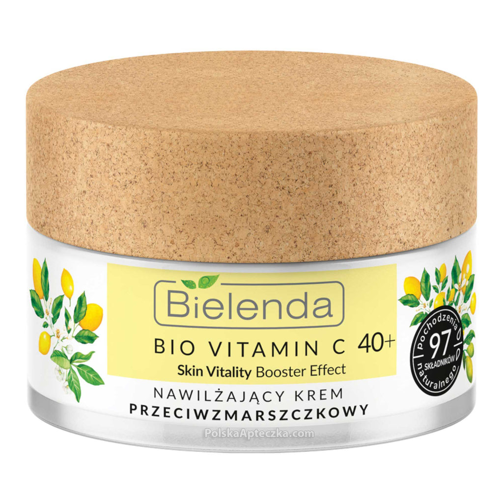 Bielenda, Bio Vitamin C, Nawilżający krem przeciwzmarszczkowy 40+ dzień i noc 50 g
