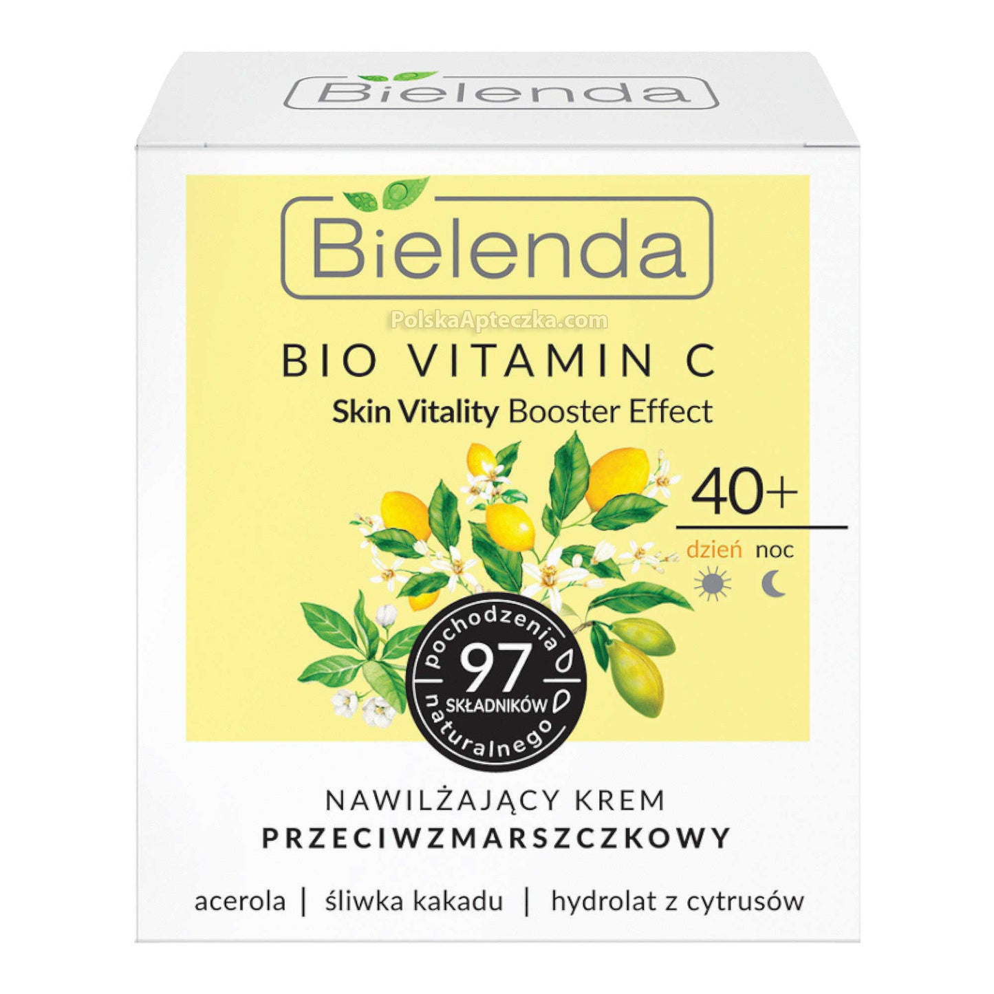 Bielenda, Bio Vitamin C, Nawilżający krem przeciwzmarszczkowy 40+ dzień i noc 50 g