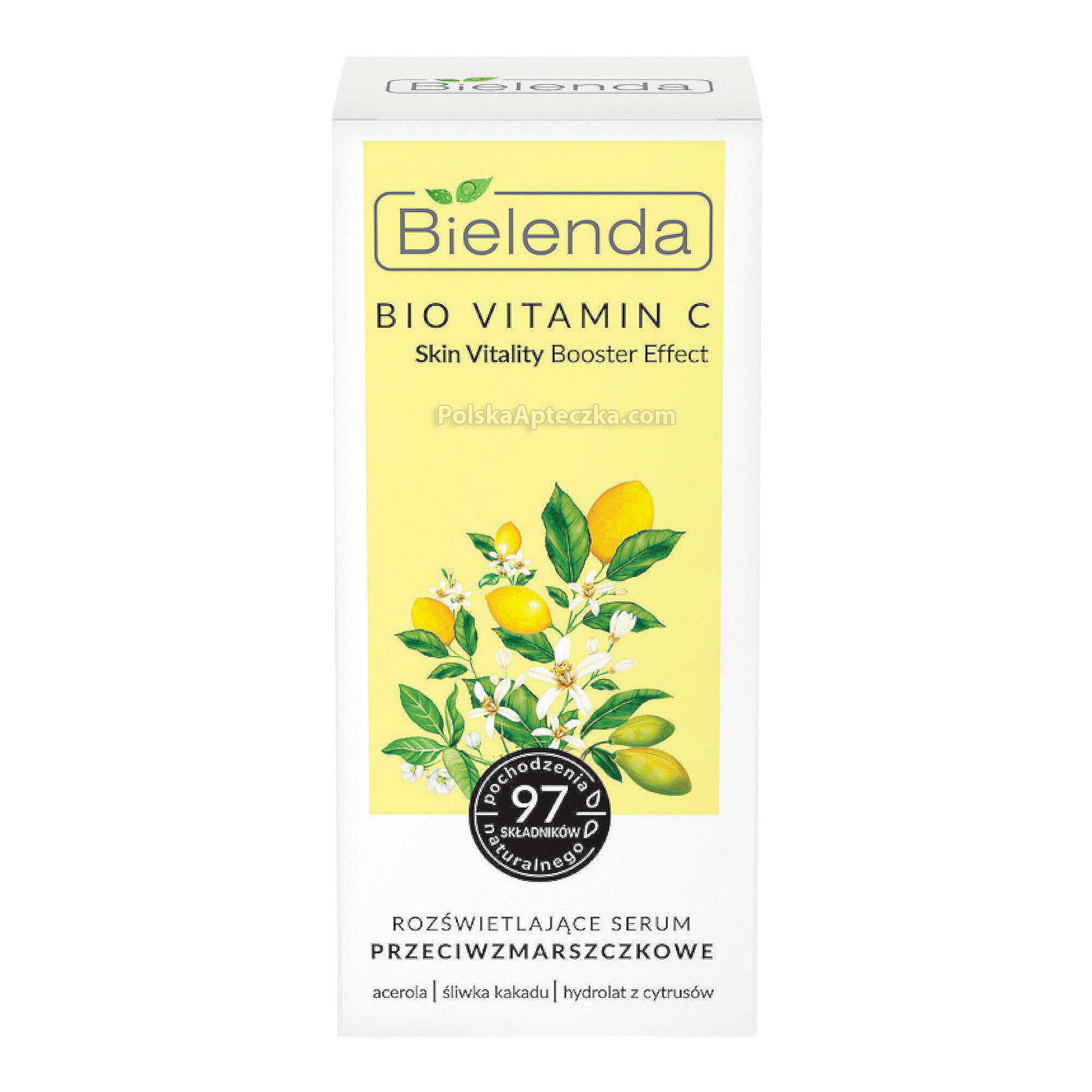 Bielenda, Bio Vitamin C, Rozświetlające serum przeciwzmarszczkowe 30 ml