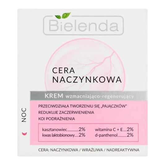 Bielenda, Cera Naczynkowa, Krem na noc redukujacy zaczerwienienia 50 g