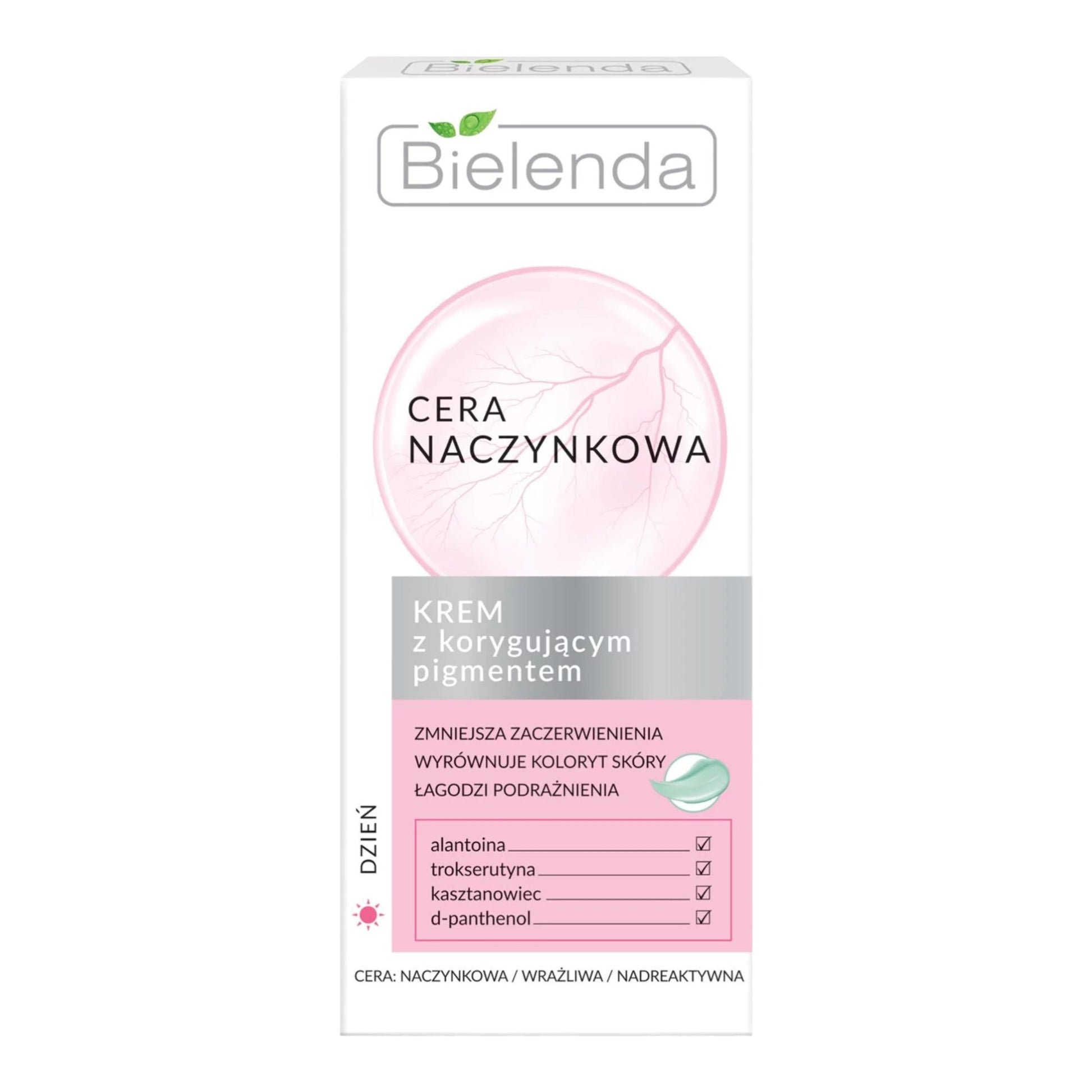 Bielenda, Cera Naczynkowa, Krem z korygujacym pigmentem 50 ml