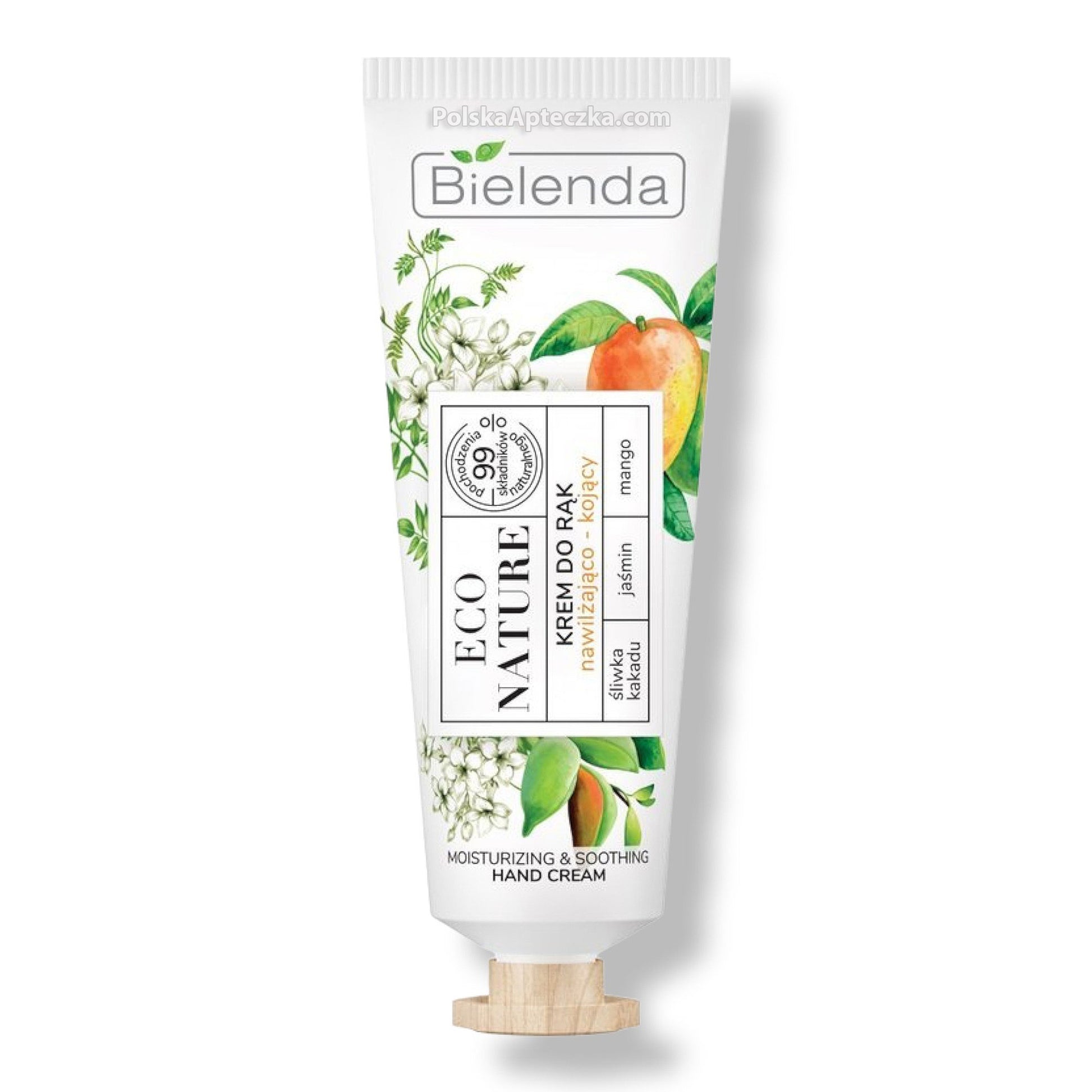 Bielenda, Eco Nature, Krem do rak najwilzajaco-kojacy Sliwka kakadu+jasmin+mango 50 ml