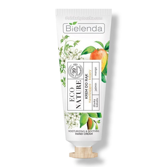 Bielenda, Eco Nature, Krem do rak najwilzajaco-kojacy Sliwka kakadu+jasmin+mango 50 ml