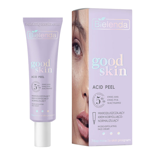 Bielenda, Good Skin, Acid Peel Krem korygujaco- normalizujacy mikrozluszczajacy - Kwasy AHA + PHA niacynamid 50 ml