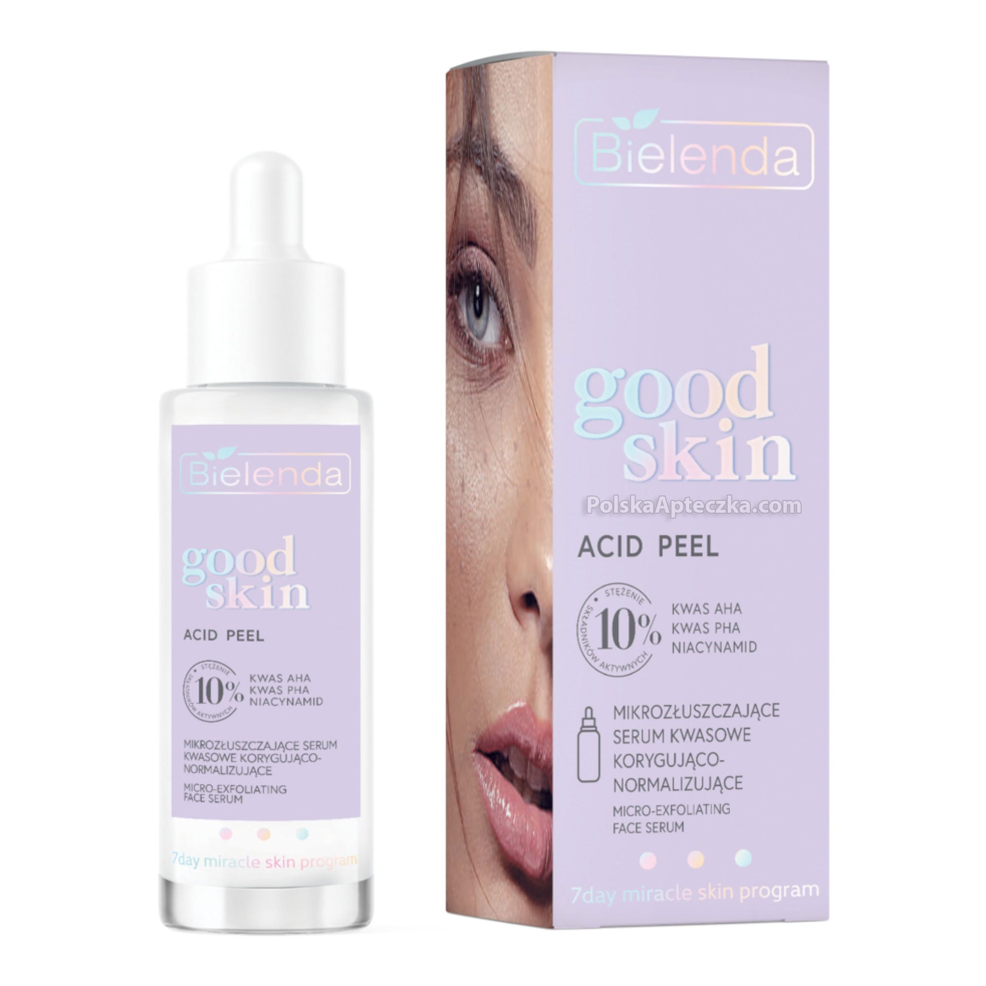 Bielenda, Good Skin, Acid Peel Serum korygujaco- normalizujacy mikrozluszczajacy - Kwasy AHA + PHA niacynamid 30 ml