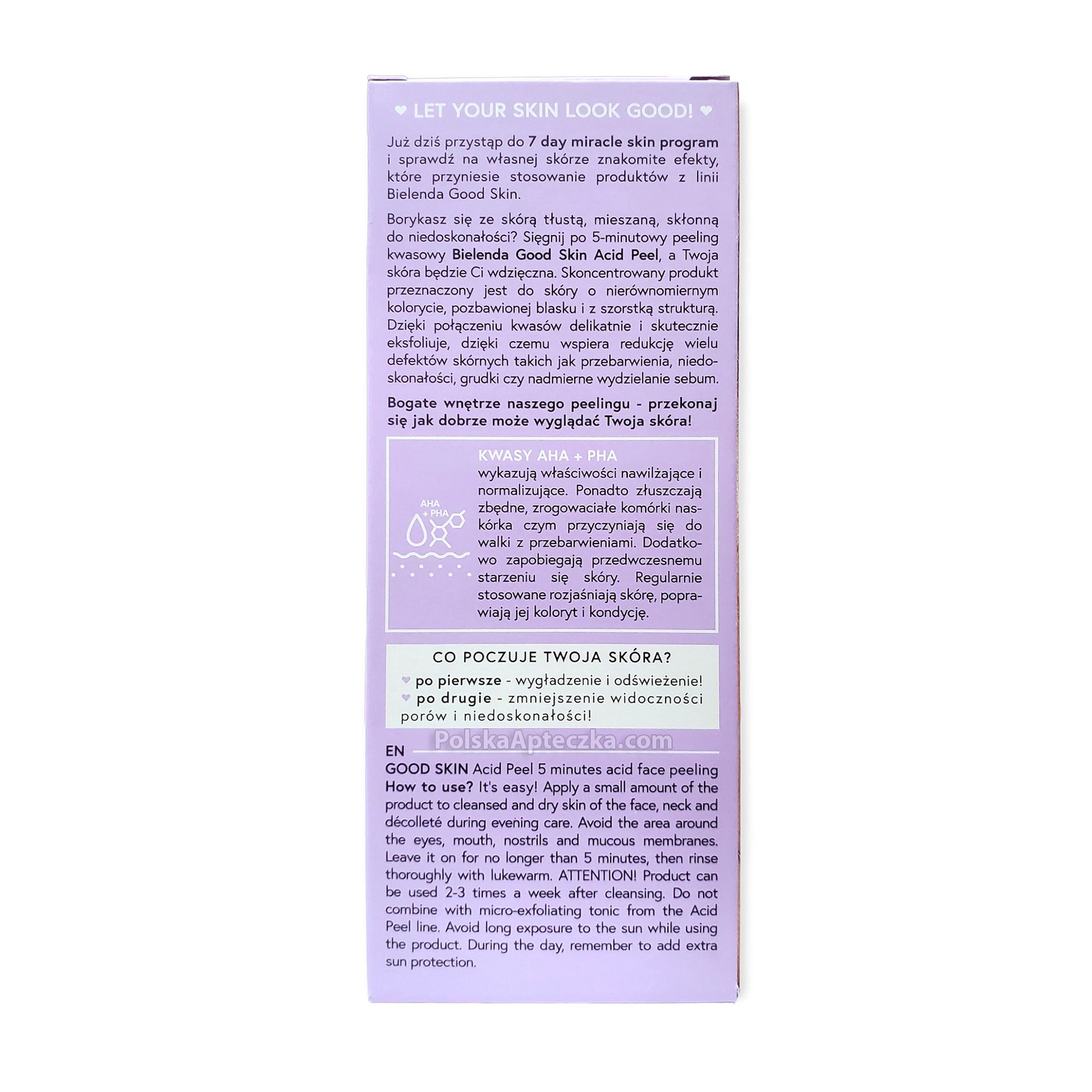 Bielenda, Good Skin, Acid Peel 5-minutowy peeling kwasowo-korekcyjny - kwasy AHA + PHA 30 ml