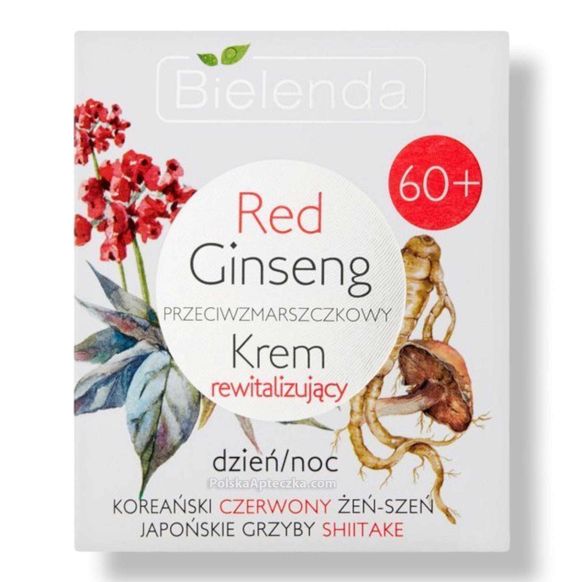 Bielenda, Red Ginseng, 60+ Krem do twarzy rewitalizujący dzień/noc 50 g