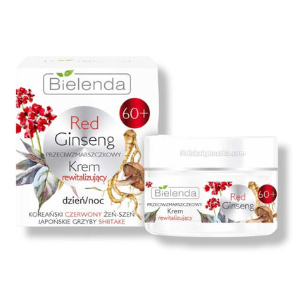 Bielenda, Red Ginseng, 60+ Krem do twarzy rewitalizujący dzień/noc 50 g