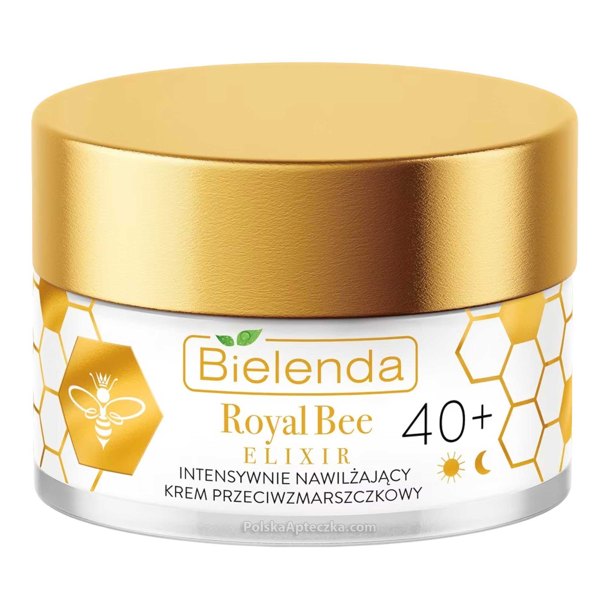Bielenda, Royal Bee Elixir, 40+ Intensywnie nawilzajacy krem przeciwzmarszczkowy na dzien i noc 50 g