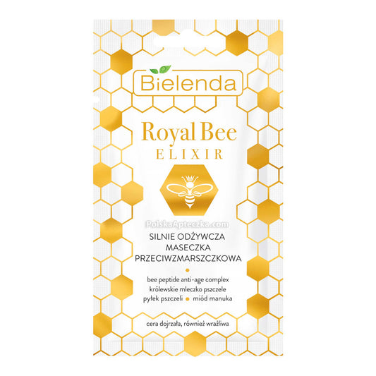 Bielenda, Royal Bee Elixir, Silnie odżywcza maseczka przeciwzmarszczkowa 8 g