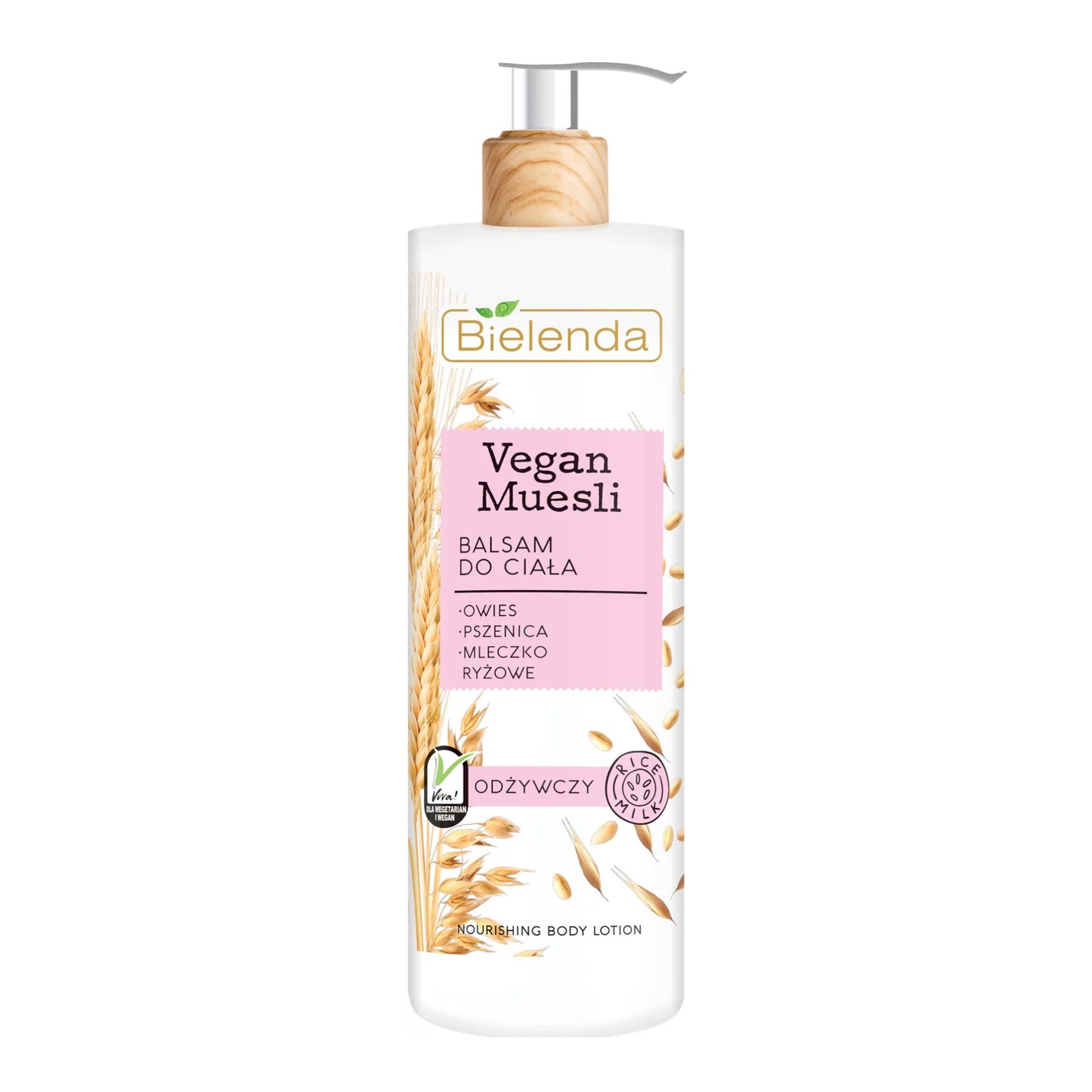 Bielenda, Vegan Muesli, balsam owies, prszenica, mleczko ryżowe 400 ml