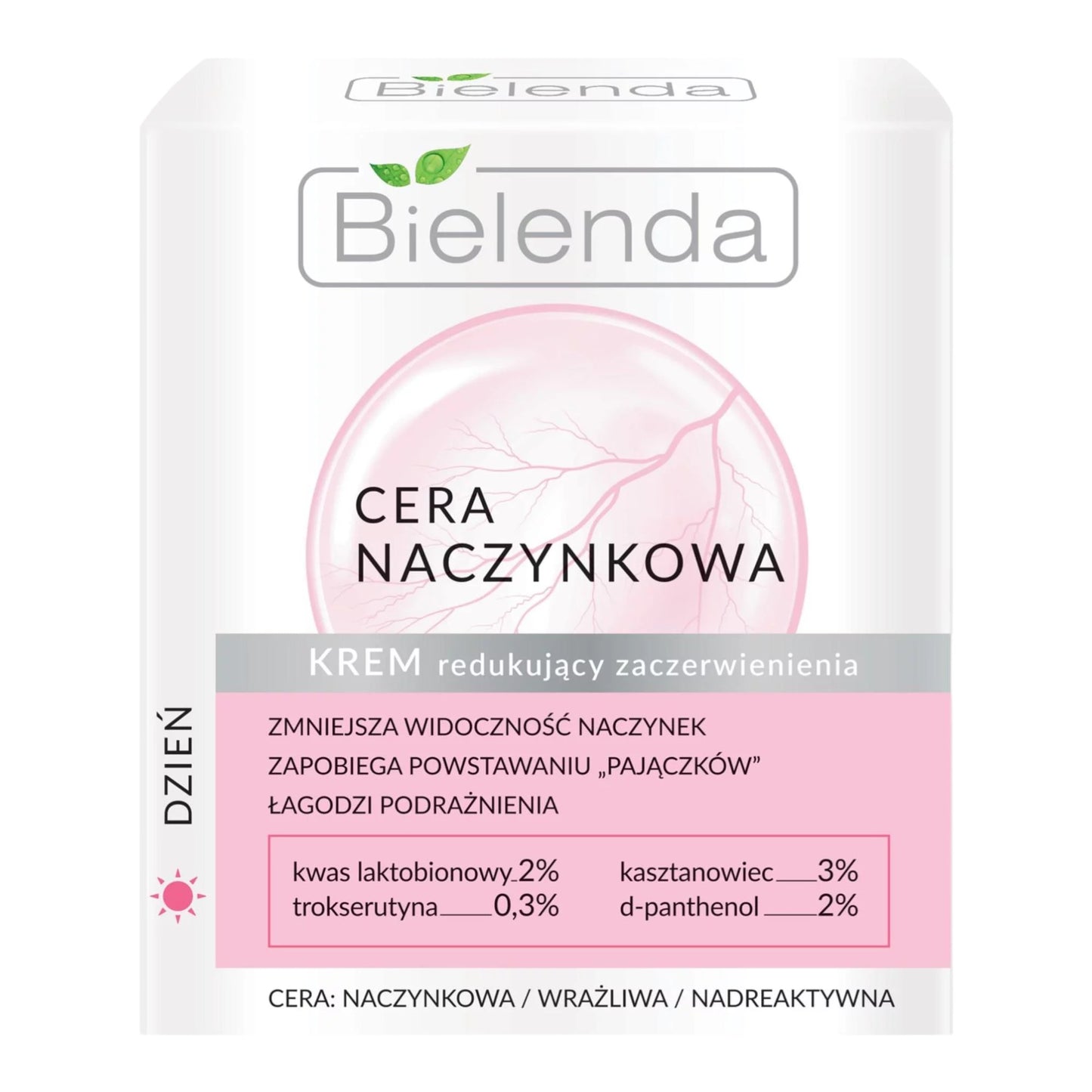 bielenda cera naczynkowa cream box front