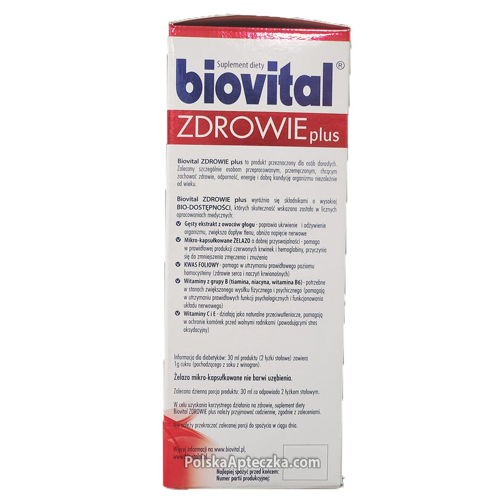 Biovital Zdrowie Plus 1L - Apteczka | Proton Nutrition