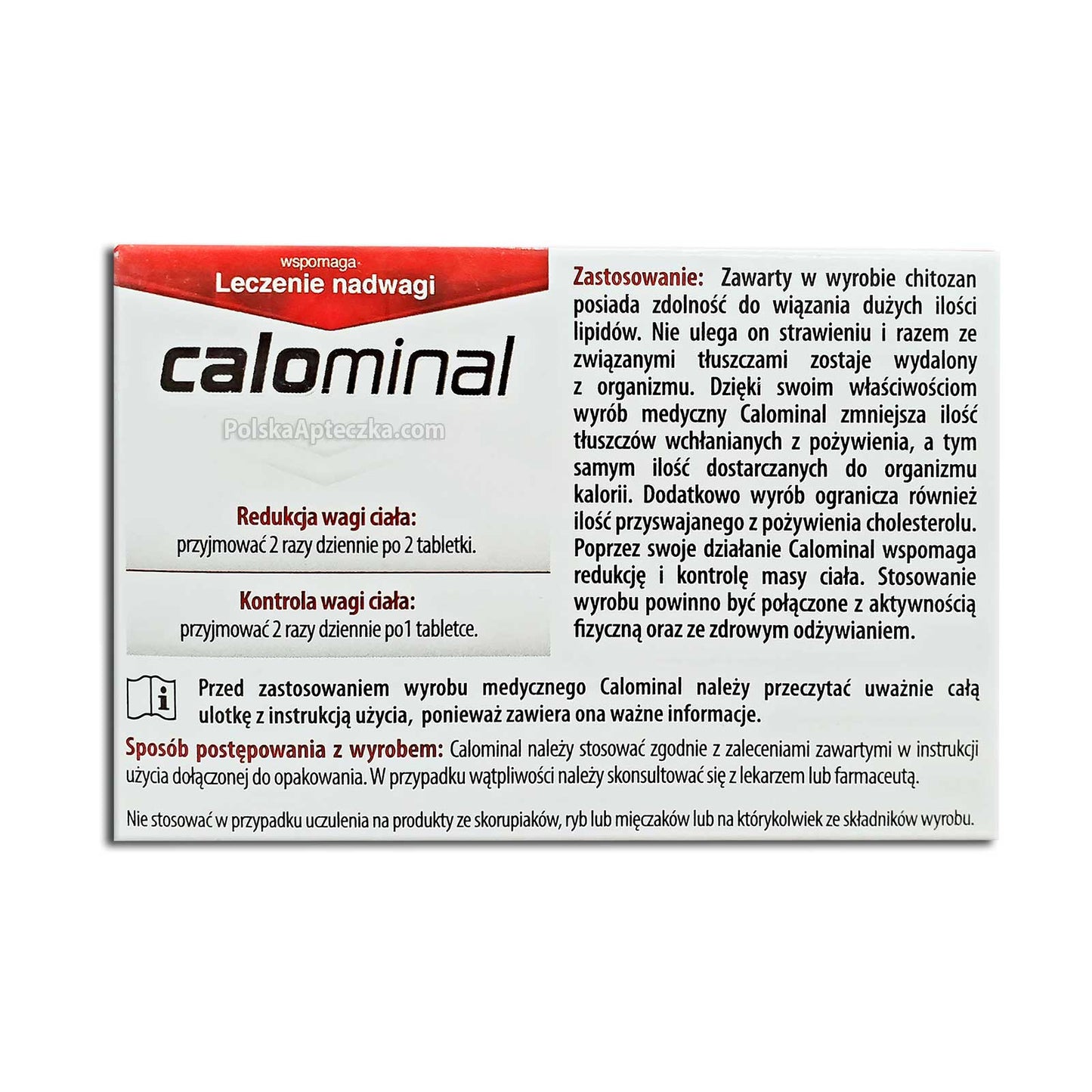 Calominal, wspomaga leczenie nadwagi, 60 tabletek