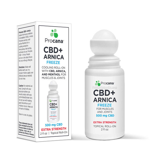 CBD 500mg Arnica Freeze topical Roll-on XS