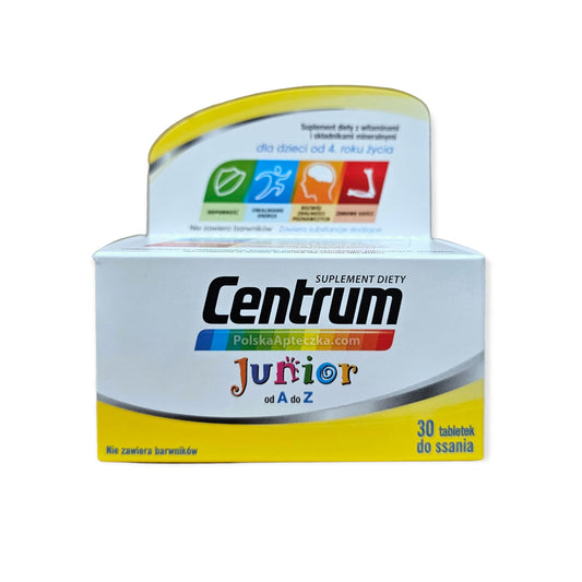 Centrum Junior od A do Z dla dzieci od 4 roku życia 30 tabletek do ssania