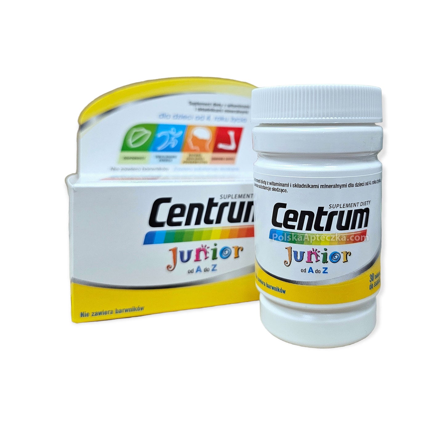 Centrum Junior od A do Z dla dzieci od 4 roku życia 30 tabletek do ssania