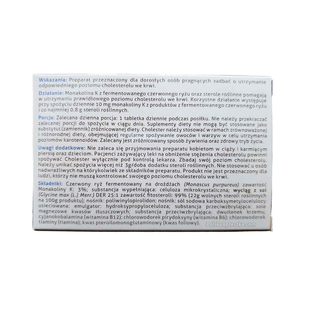 cholester 30 capsules directions