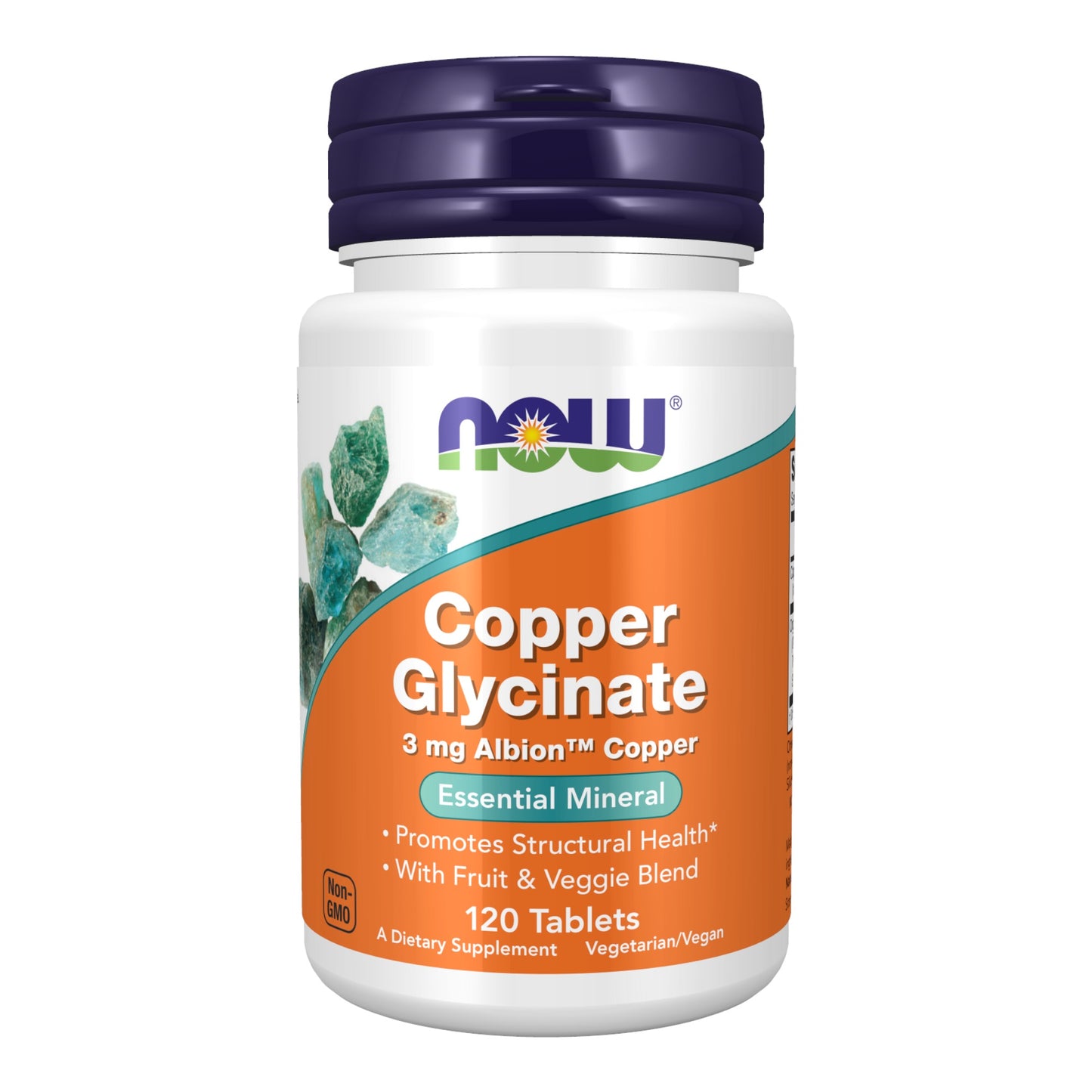 Copper Glycinate 3mg 120 tablets | Glicynian Miedzi