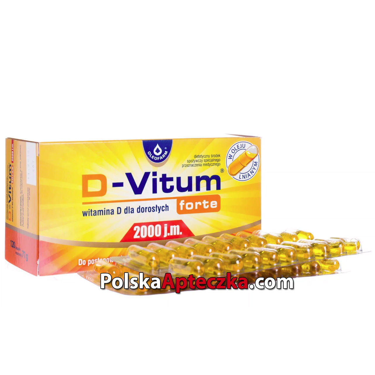 D-Vitum Forte 2000 j.m., 60 kapsułek