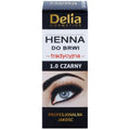 Delia Cosmetics Henna do Brwi, 1.0 CZARNY - Apteczka | Proton Nutrition