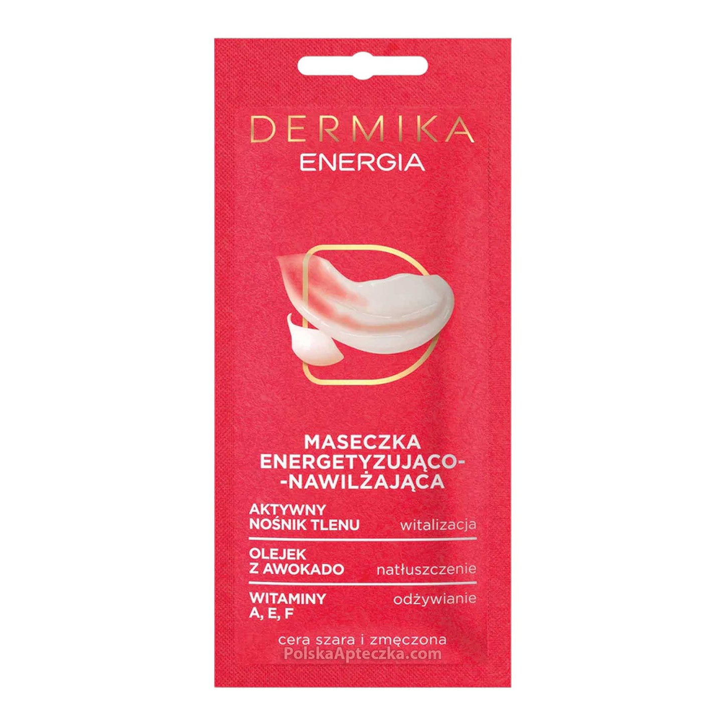 Dermika Maseczka Energia, maseczka energetyzujaco-nawilzajaca do cery szarej I zmeczonej 10 ml
