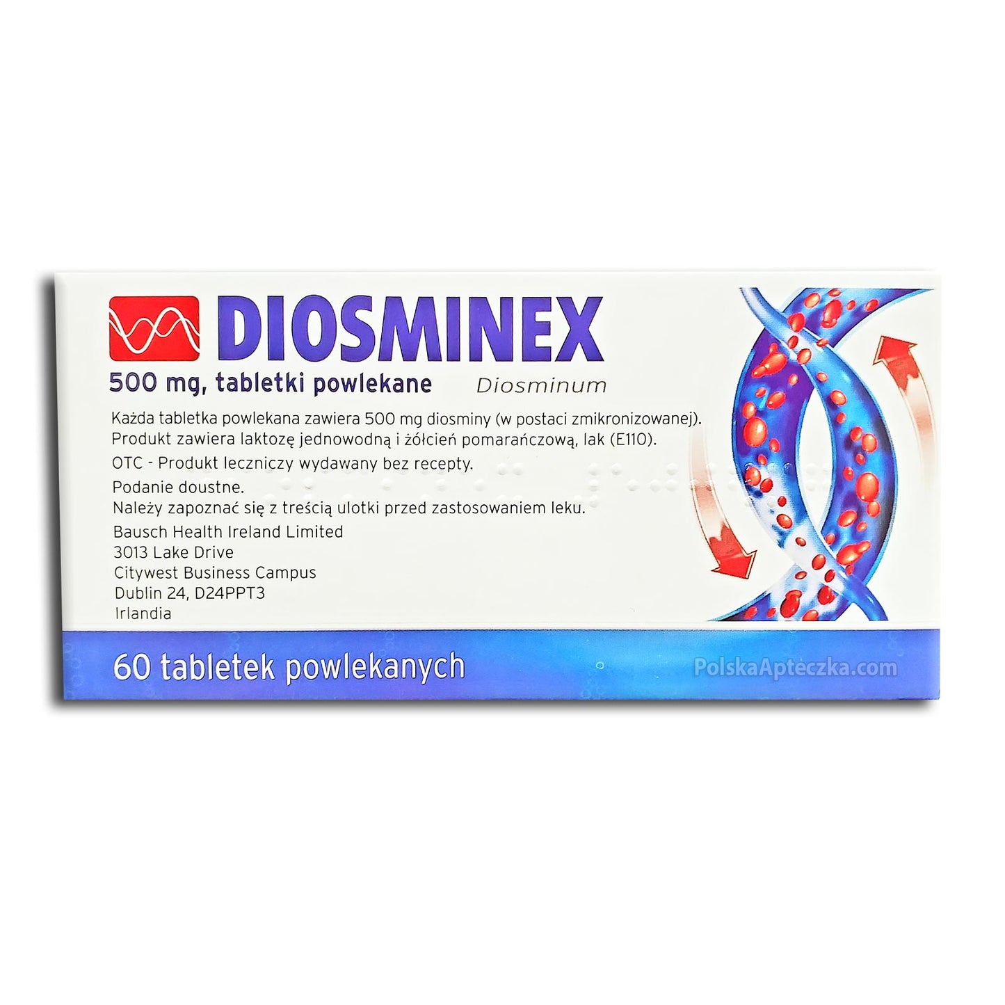Diosminex 500mg, 60 tabletek, Bausch Health