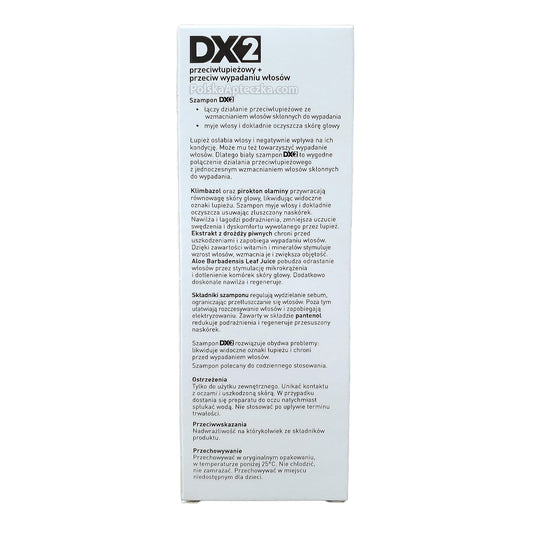 DX2, szampon dla mężczyzn przeciwłupieżowy + przeciw wypadaniu włosów, 150 ml